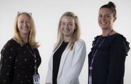 Jacquie Shaw Associate Dean for Media, Lally Wilks Associate Director Head of Glasgow, Grayling, Ashley Murphy Curriculum Head Marketing, Advertising and PR 